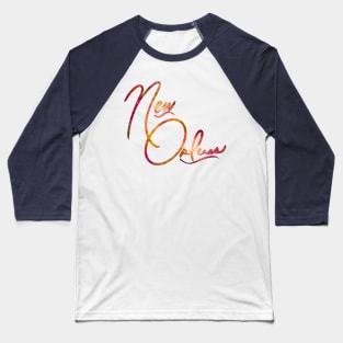 New Orleans Abstract Baseball T-Shirt